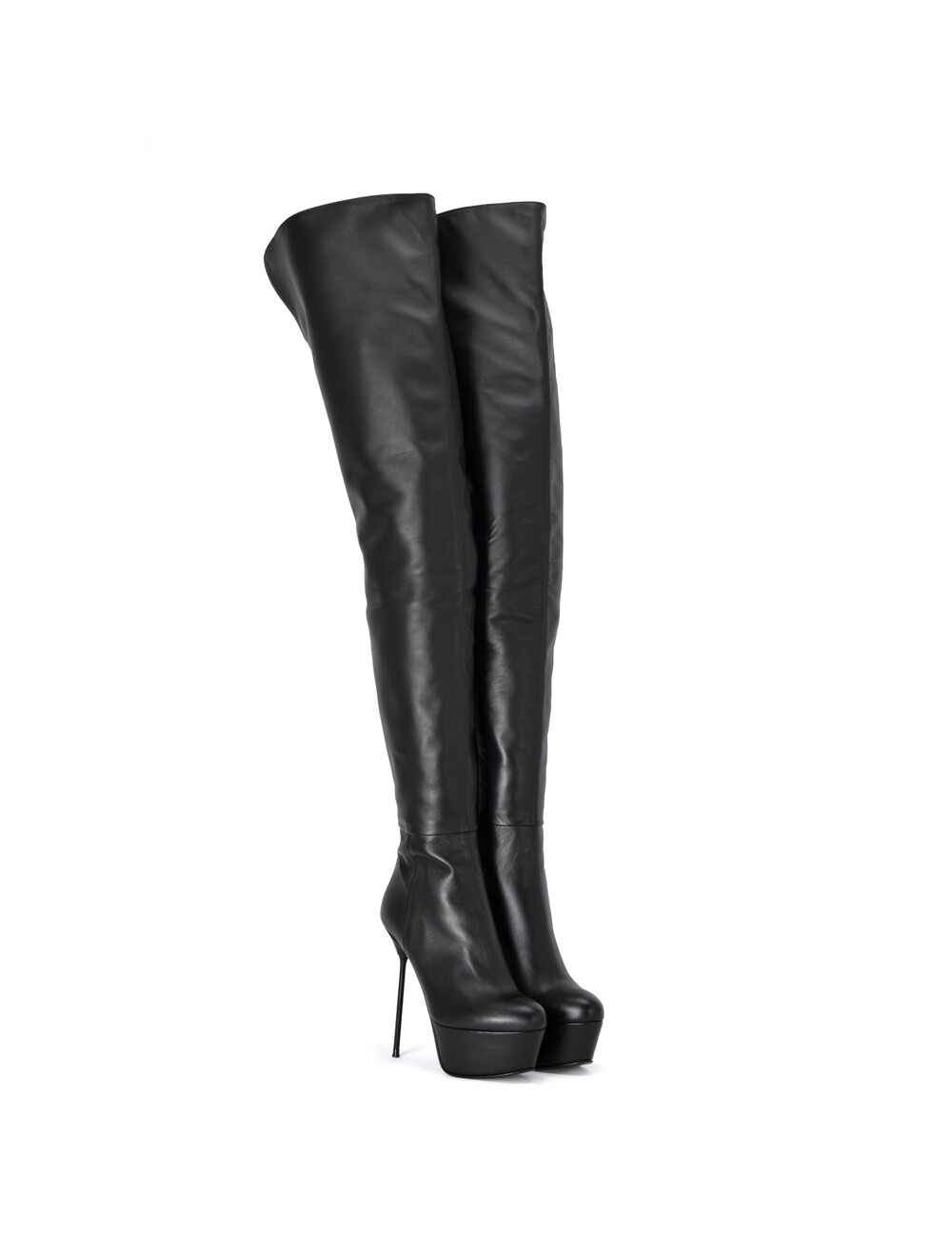 Sanctum Shoes Hohe italienische Schrittstiefel ISABELLA mit Plateauabsatz aus echtem Leder