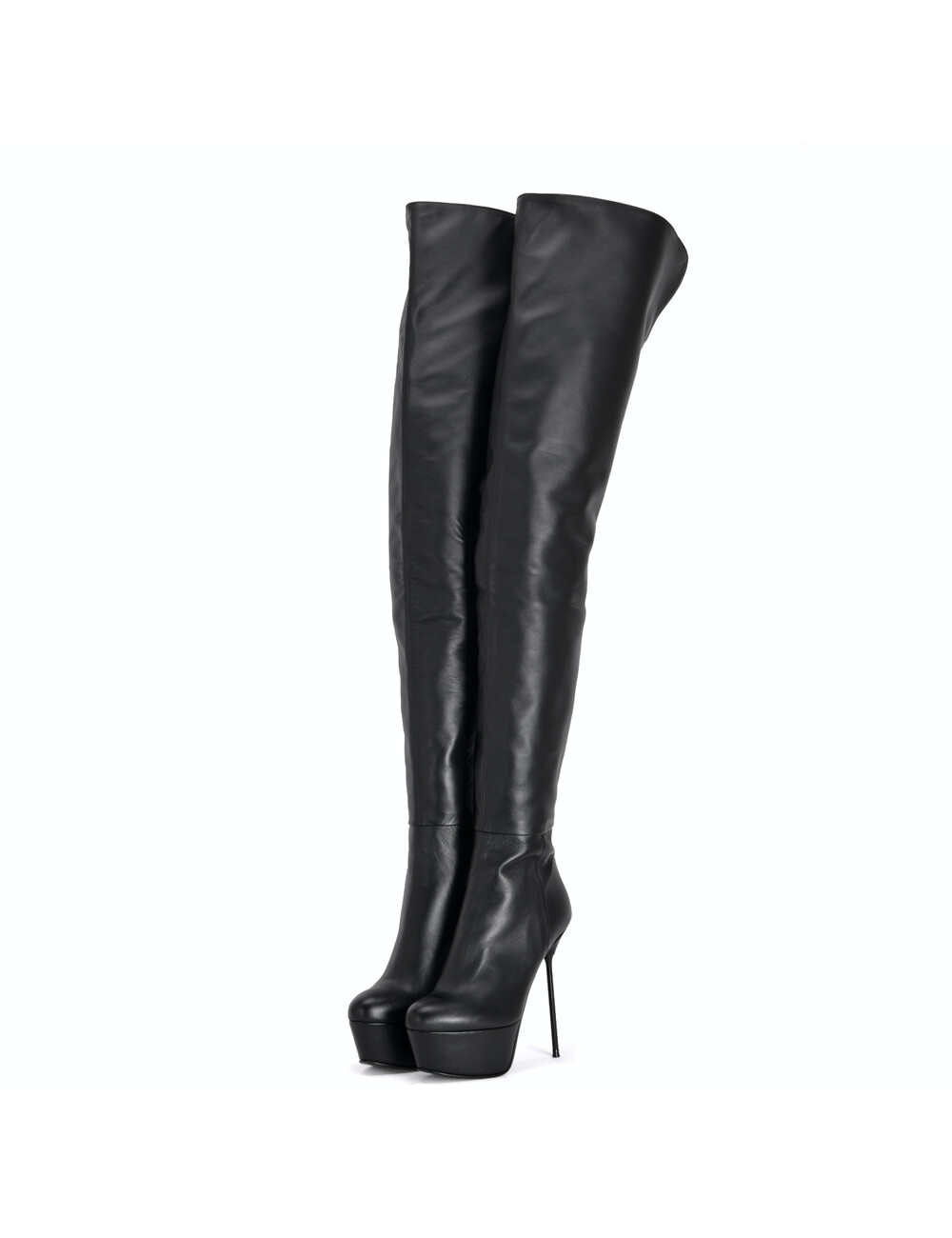 Sanctum Shoes High Italian crotch boots ISABELLA with platform in real leather