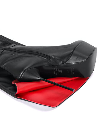 Sanctum Shoes Hohe italienische Schrittstiefel ISABELLA mit Plateauabsatz aus echtem Leder