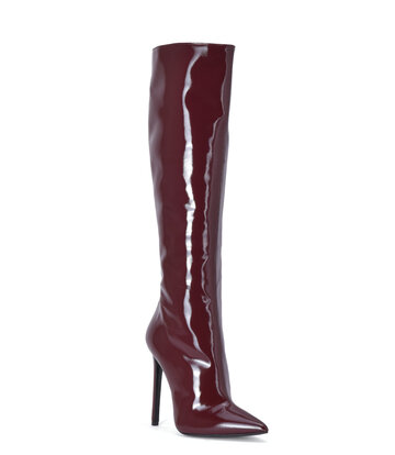 Sanctum Shoes Sanctum Shoes VESTA KNEE BOOTS BORDO ROSSO PATENT - Edizione Speciale