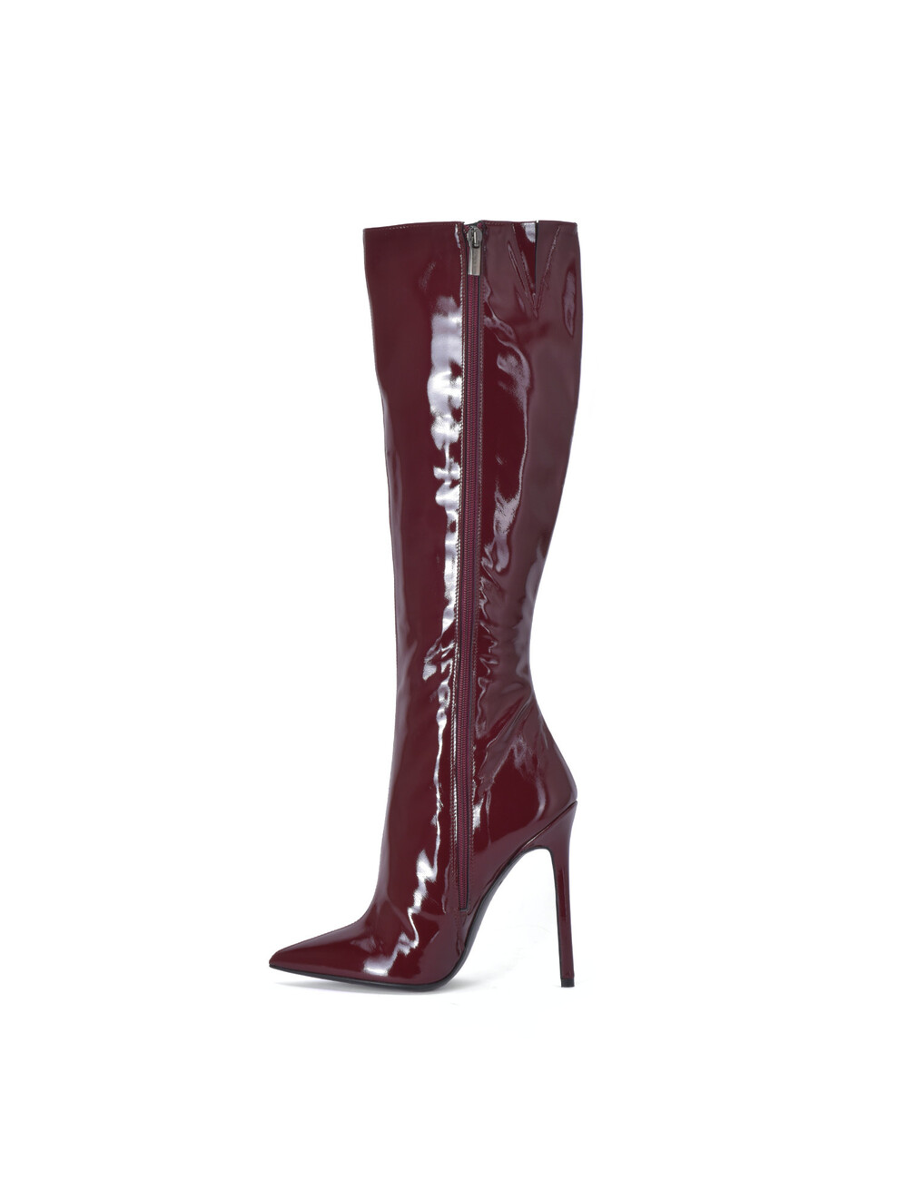 Sanctum Shoes Sanctum Shoes VESTA KNIESTIEFEL BORDO ROSSO LACKIERT - Edizione Speciale