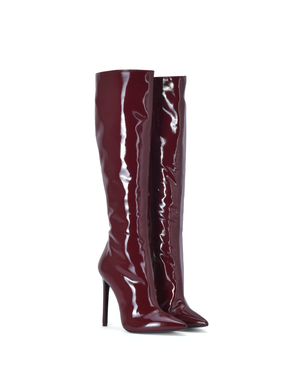 Sanctum Shoes Sanctum Shoes VESTA KNIESTIEFEL BORDO ROSSO LACKIERT - Edizione Speciale