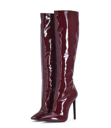 Sanctum Shoes Sanctum Shoes VESTA KNEE BOOTS BORDO ROSSO PATENT - Edizione Speciale