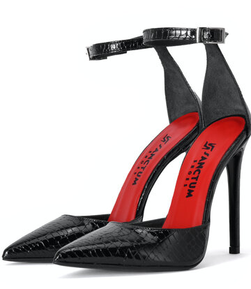 Sanctum Shoes Sanctum Shoes VANESSA SANDALEN SCHWARZ CROC