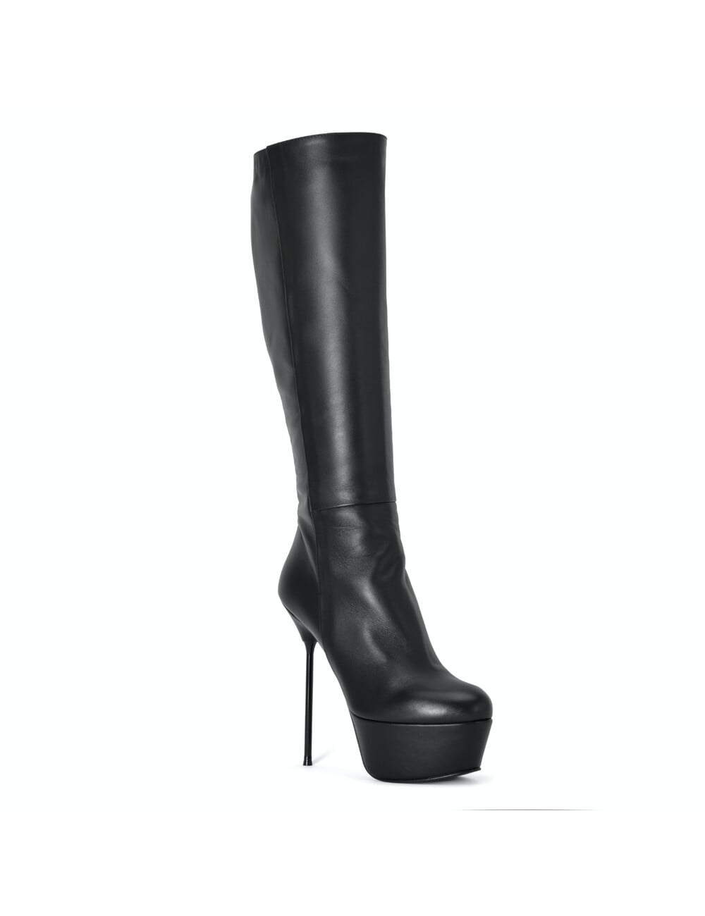 Sanctum Shoes Italian knee boots ISADORA with platform in real leather