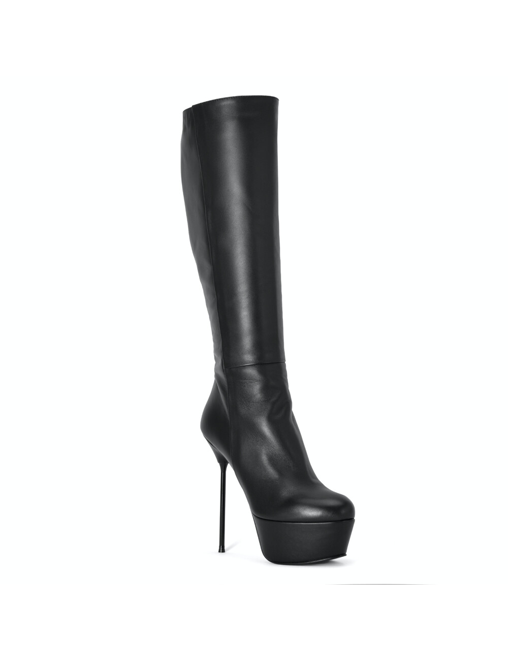 Sanctum Shoes Italienische Kniestiefel ISADORA mit Plateau aus Echtleder