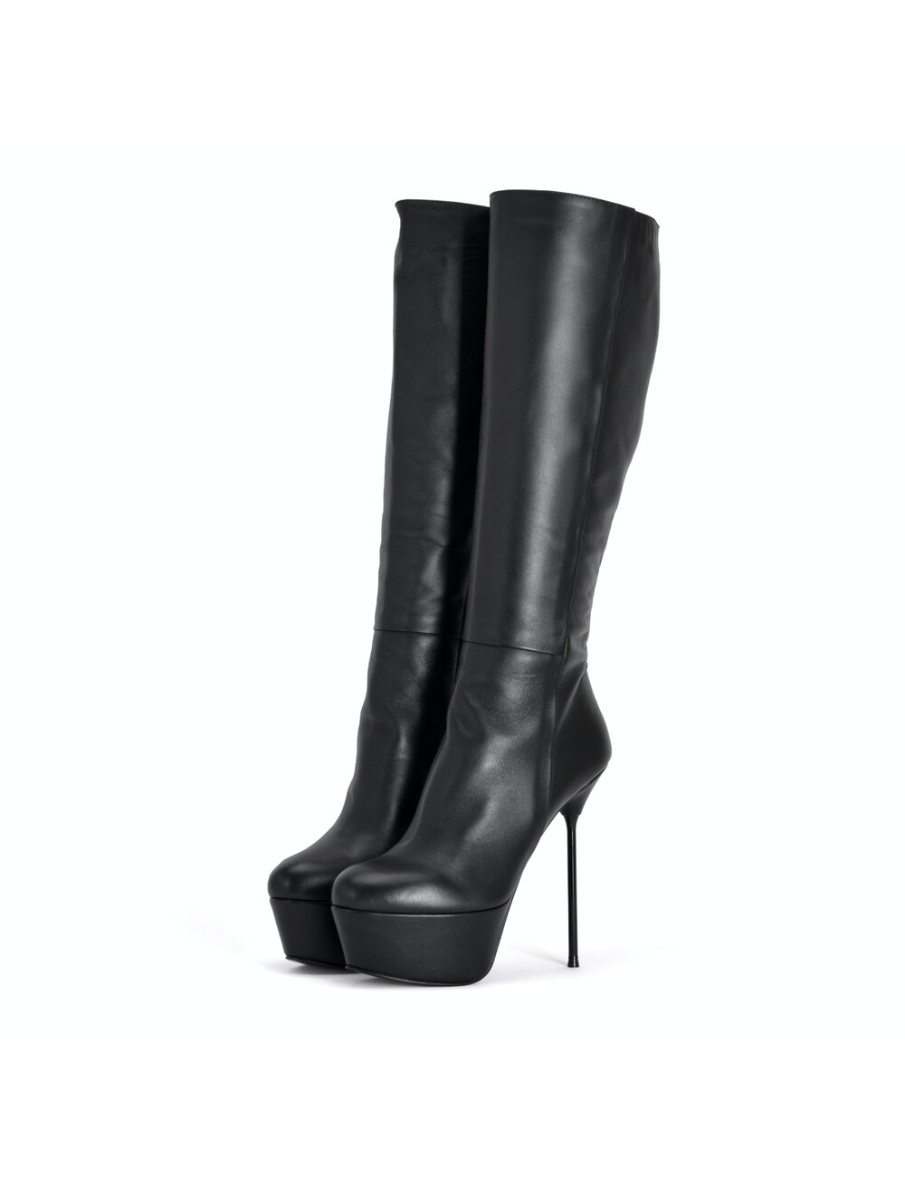 Sanctum Shoes Italiaanse knielaarzen ISADORA met plateauzool van echt leer