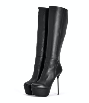Sanctum Shoes Italiaanse knielaarzen ISADORA met plateauzool van echt leer
