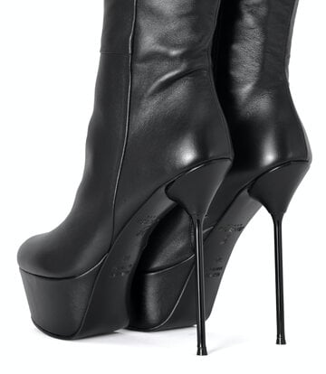 Sanctum Shoes Italian knee boots ISADORA with platform in real leather