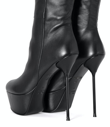 Sanctum Shoes Italienische Kniestiefel ISADORA mit Plateau aus Echtleder