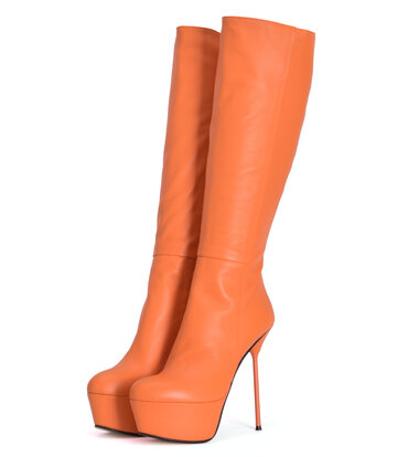 Sanctum Shoes Sanctum Shoes ISADORA KNIELAARZEN NAPPA ARANCIO - Edizione Speciale