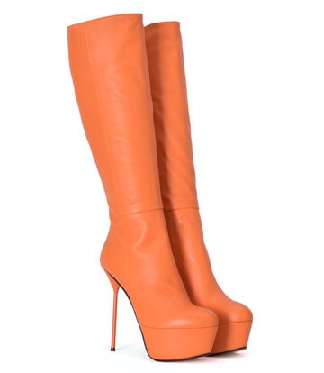 Sanctum Shoes Sanctum Shoes ISADORA KNEE BOOTS NAPPA ARANCIO - Edizione Speciale