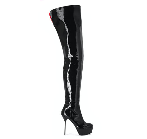 Sanctum Shoes ISABELLA SCHRITTSTIEFEL SCHWARZ LACKIERT