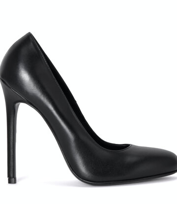 Sanctum Shoes Sanctum Shoes VALERIE ZWART MAT GEITENLEER PUMPS MET RONDE NEUS