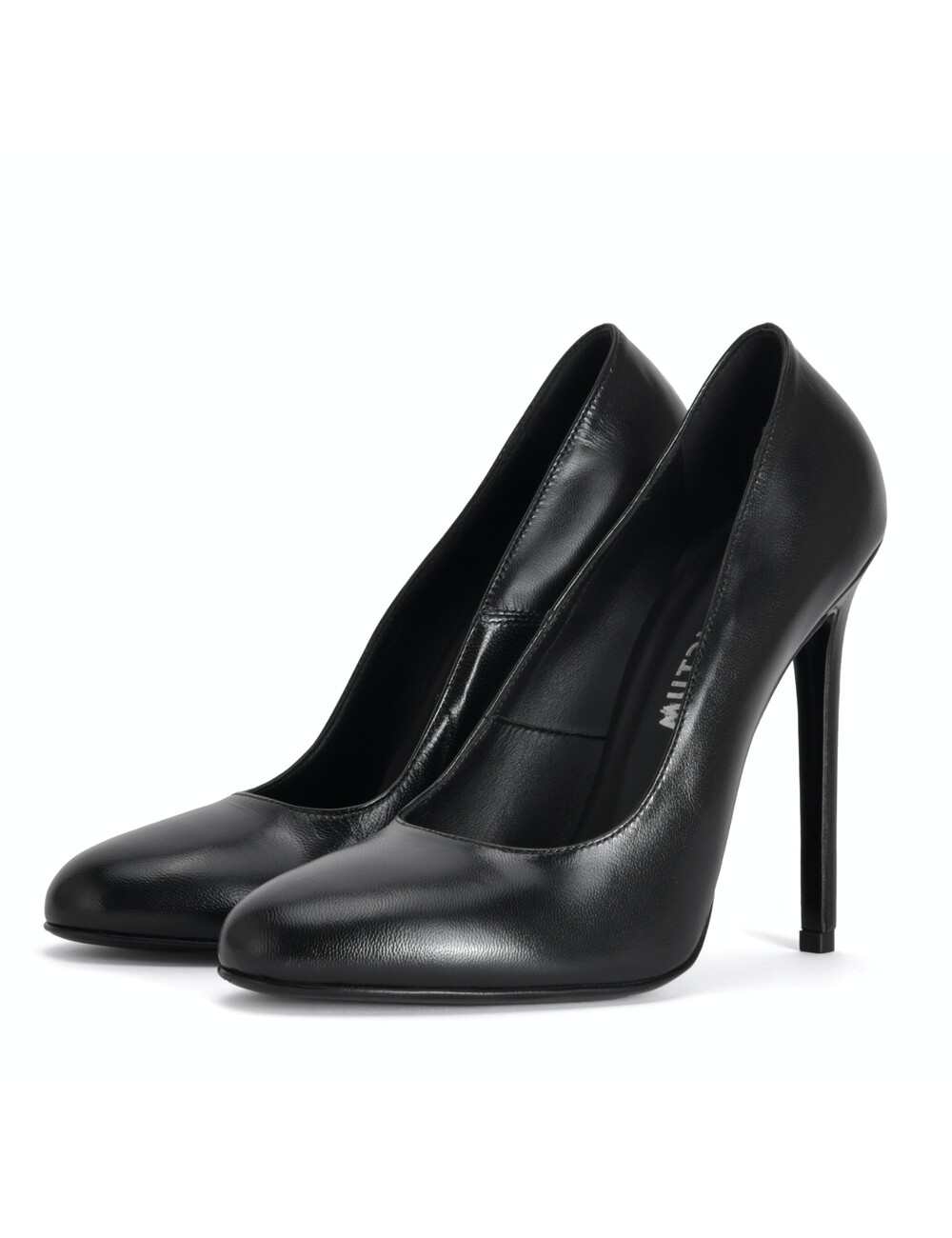 Sanctum Shoes Sanctum Shoes VALERIE ZWART MAT GEITENLEER PUMPS MET RONDE NEUS