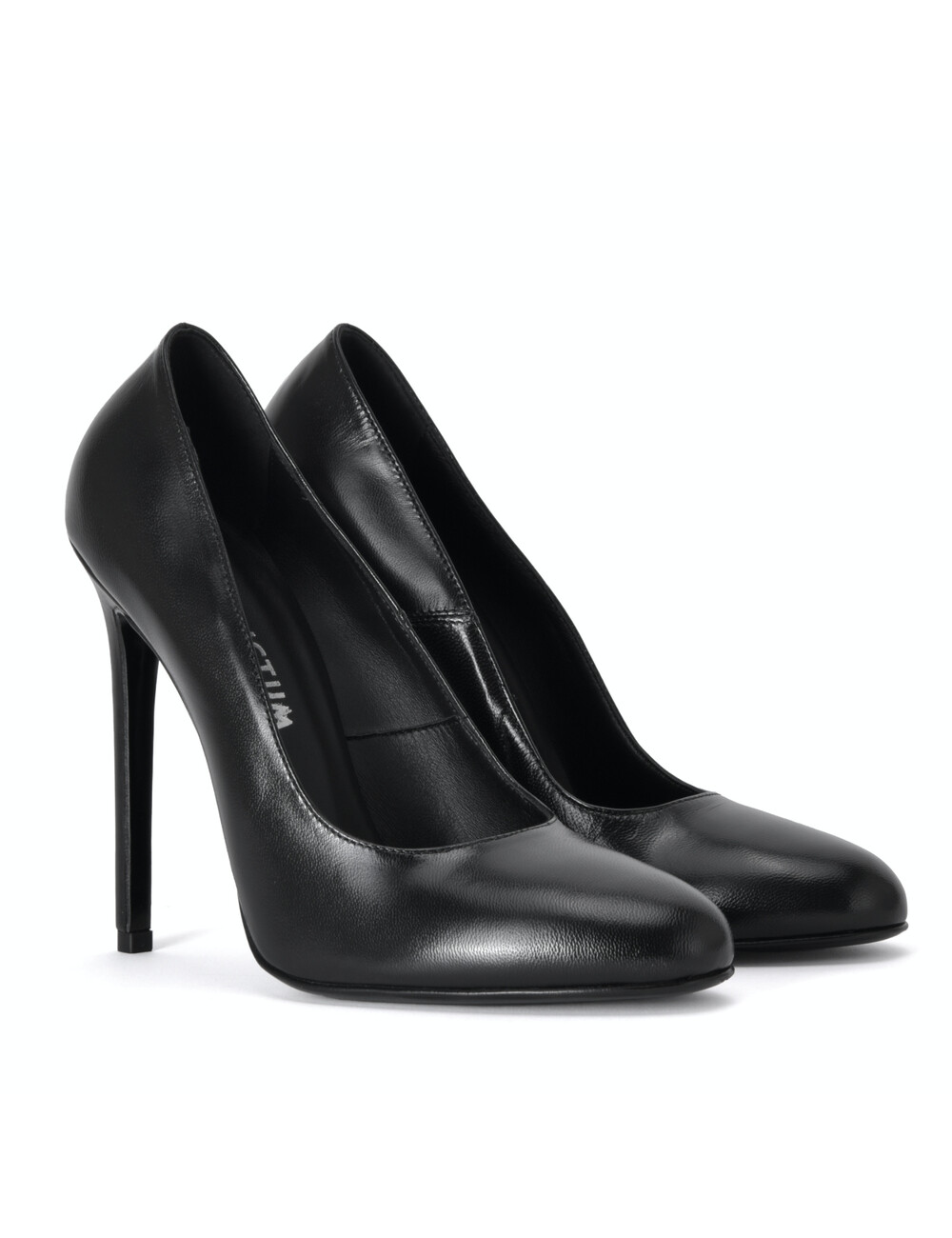 Sanctum Shoes Sanctum Shoes VALERIE ZWART MAT GEITENLEER PUMPS MET RONDE NEUS