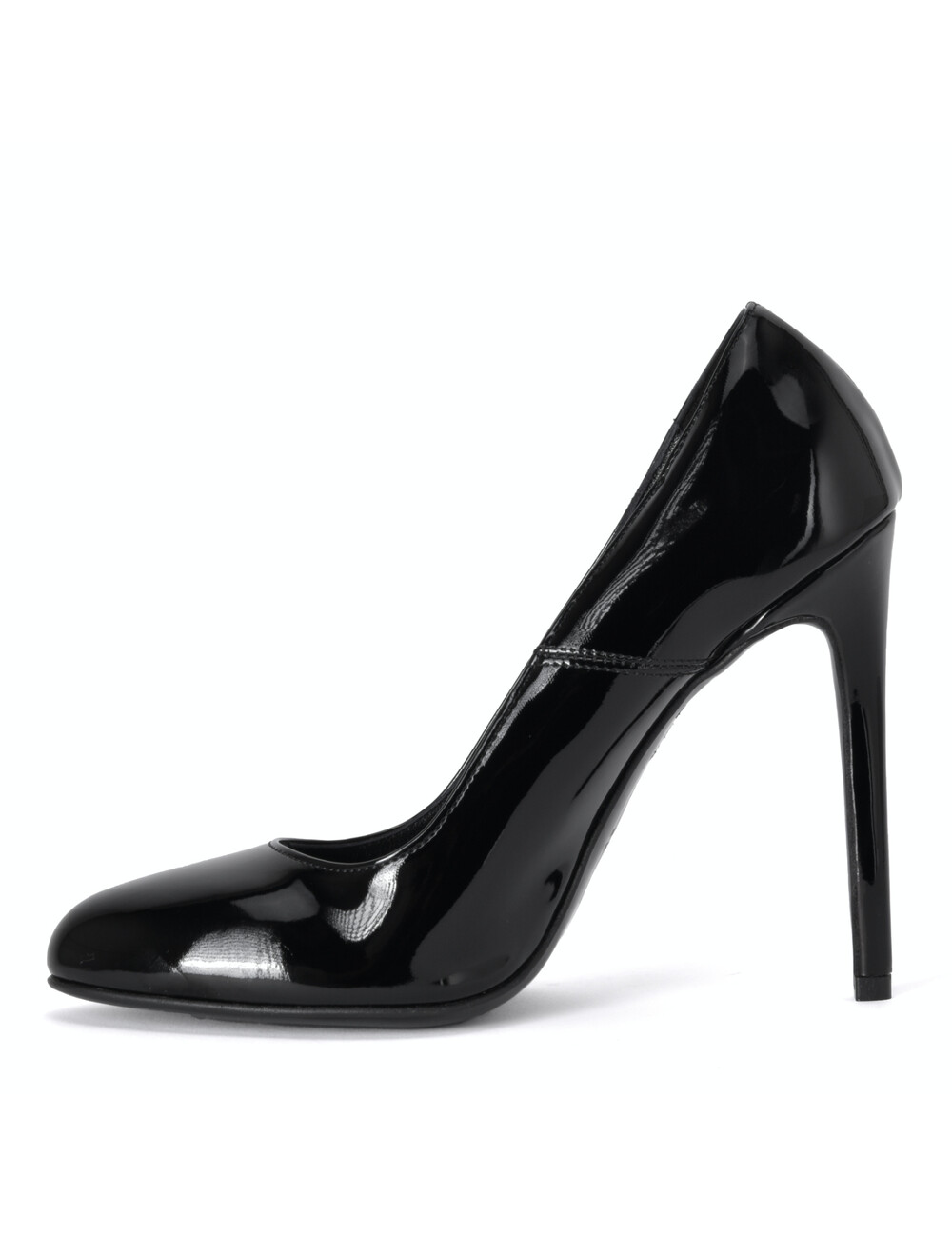 Sanctum Shoes Sanctum Shoes VALERIE SCHWARZE GLÄNZENDE PATENTLEDER-PUMPS MIT RUNDER NENSE