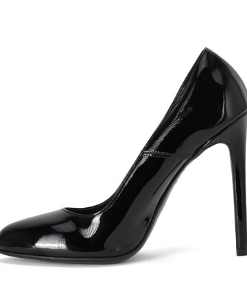 Sanctum Shoes Sanctum Shoes VALERIE SCHWARZE GLÄNZENDE PATENTLEDER-PUMPS MIT RUNDER NENSE