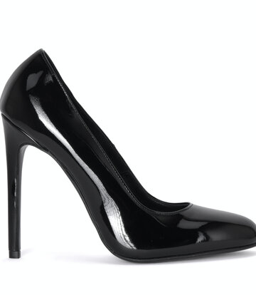 Sanctum Shoes Sanctum Shoes  VALERIE BLACK SHINY PATENT LEATHER ROUND NOSED PUMPS