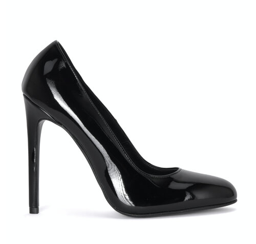 Sanctum Shoes VALERIE ZWARTE GLANZENDE PUMPS MET RONDE NEUS VAN LAKLEER