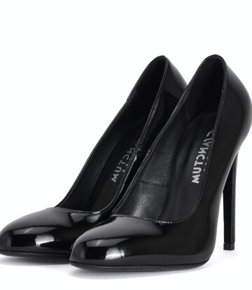 Sanctum Shoes Sanctum Shoes  VALERIE BLACK SHINY PATENT LEATHER ROUND NOSED PUMPS