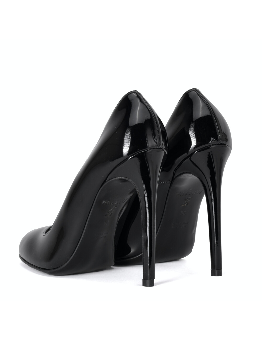 Sanctum Shoes Sanctum Shoes VALERIE ZWARTE GLANZENDE LAKLEREN PUMPS MET RONDE NEUS