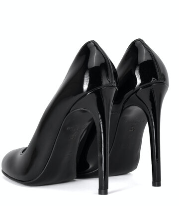Sanctum Shoes Sanctum Shoes VALERIE ZWARTE GLANZENDE LAKLEREN PUMPS MET RONDE NEUS