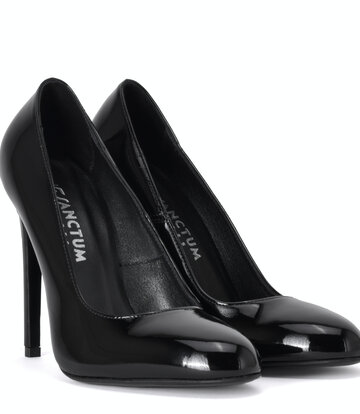Sanctum Shoes Sanctum Shoes VALERIE ZWARTE GLANZENDE LAKLEREN PUMPS MET RONDE NEUS