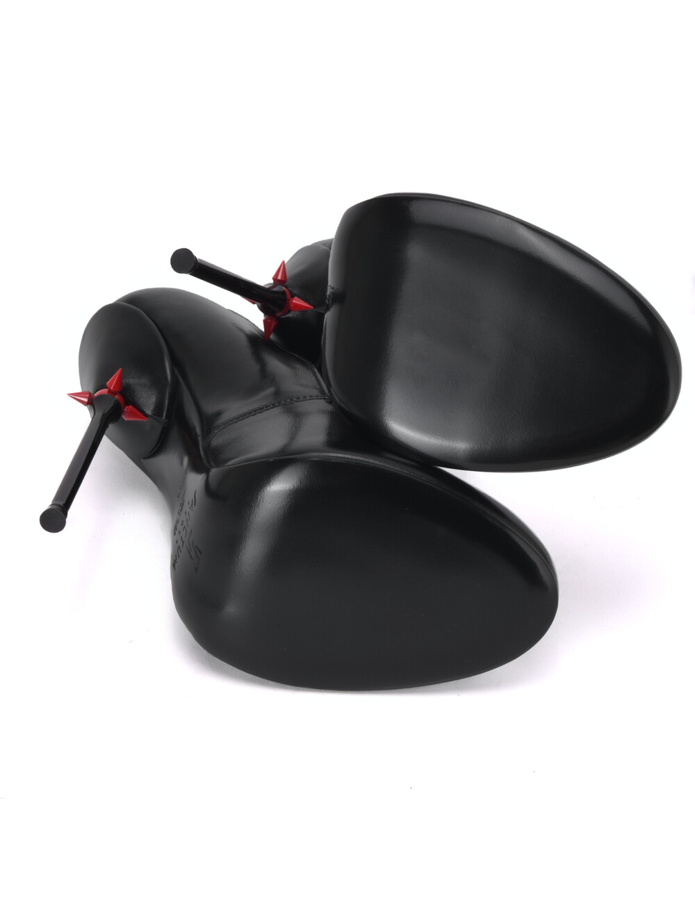 Sanctum Shoes Sanctum Shoes  VALENTINA RED ALERT EDITION BLACK MATTE GOAT LEATHER ROUND NOSED PUMPS