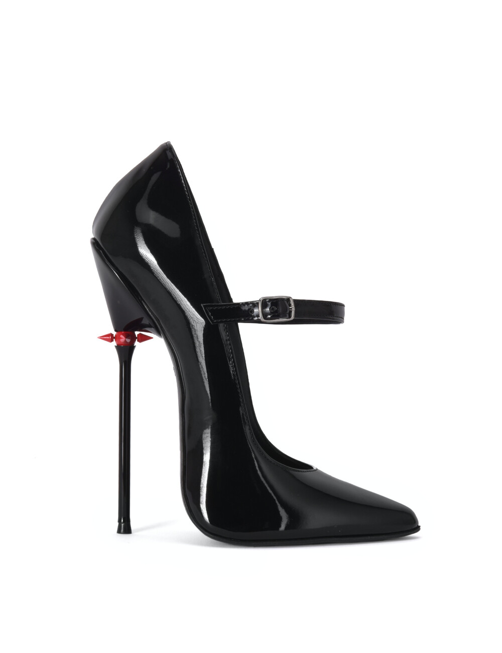 Sanctum Shoes Sanctum Shoes TAMARA RED ALERT EDITION BLACK SHINY STRAP PUMPS