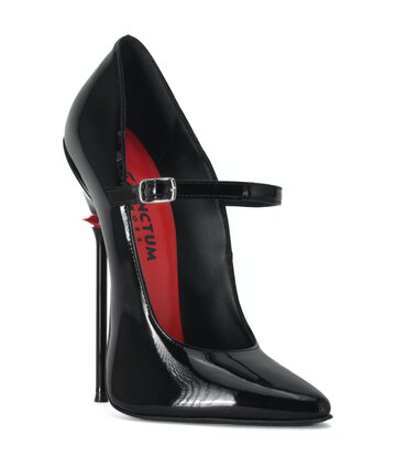 Sanctum Shoes Sanctum Shoes TAMARA RED ALERT EDITION BLACK SHINY STRAP PUMPS