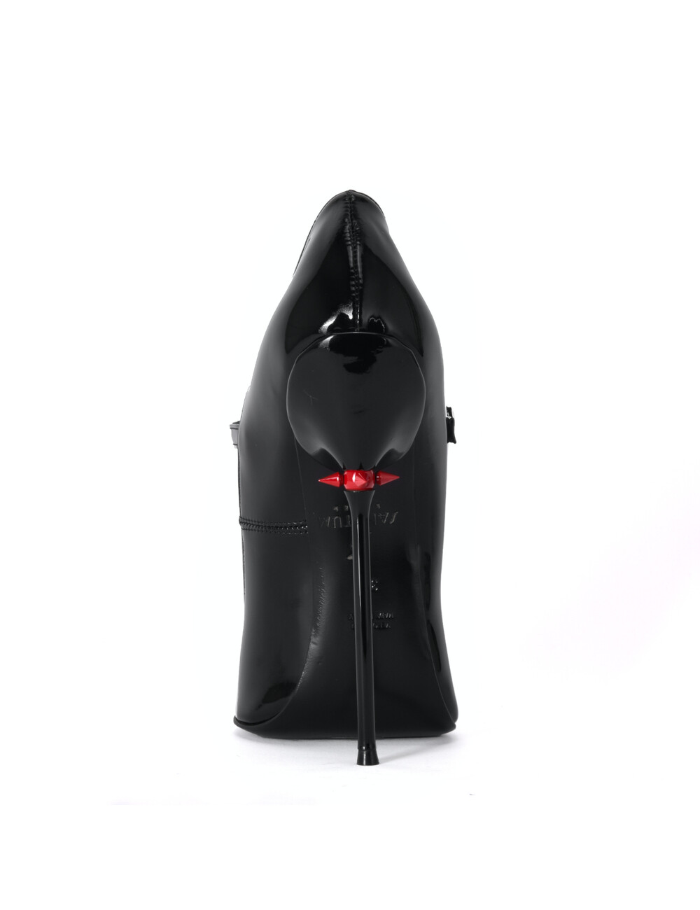 Sanctum Shoes Sanctum Shoes TAMARA RED ALERT EDITION BLACK SHINY STRAP PUMPS