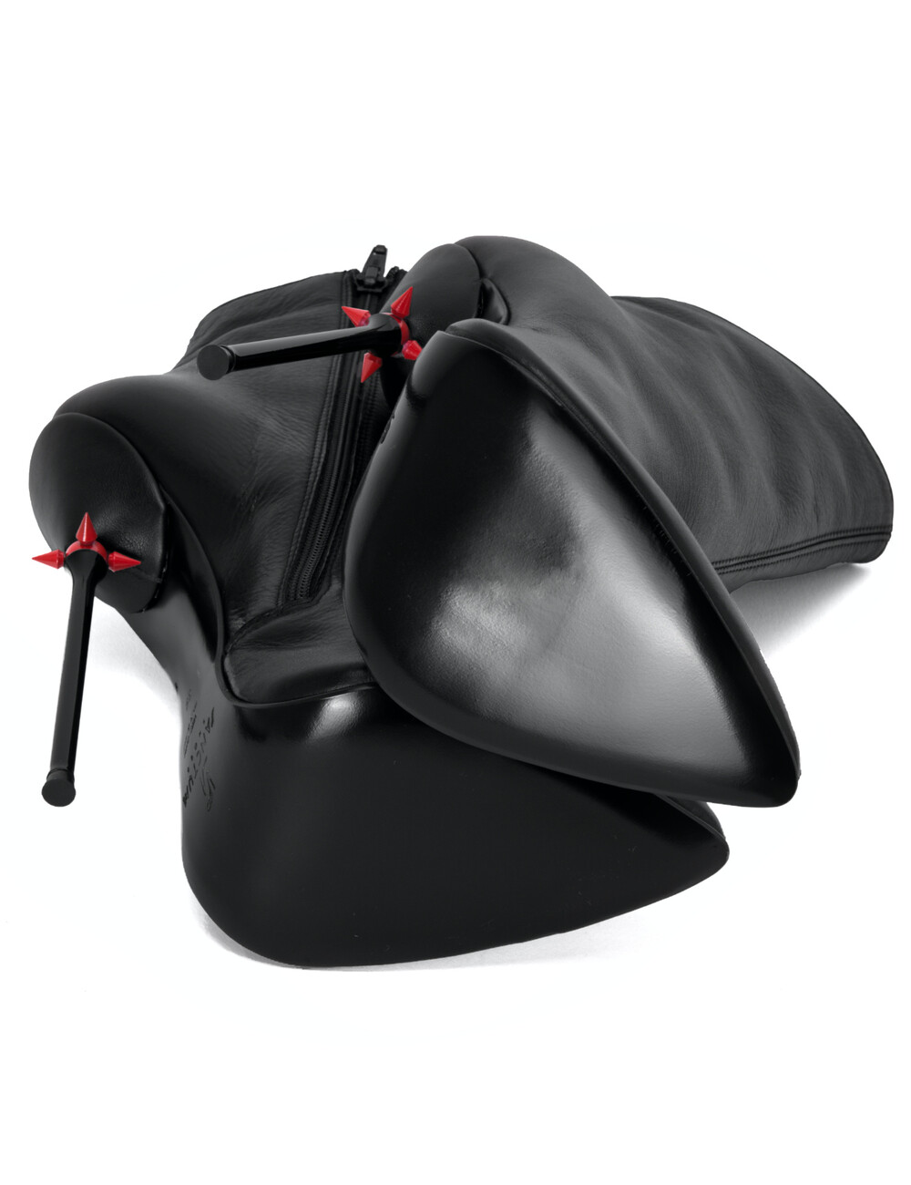Sanctum Shoes Sanctum Shoes HOLLY RED ALERT EDITION ANKLE BOOTS BLACK CALFSKIN