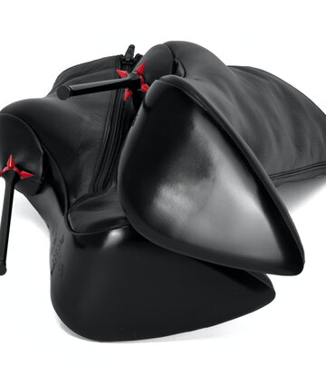 Sanctum Shoes Sanctum Shoes HOLLY RED ALERT EDITION ANKLE BOOTS BLACK CALFSKIN