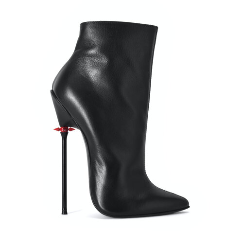 Sanctum Shoes HOLLY RED ALERT EDITION STIEFELETTEN SCHWARZ KALBSLEDER