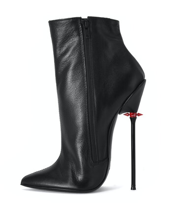 Sanctum Shoes Sanctum Shoes HOLLY RED ALERT EDITION ANKLE BOOTS BLACK CALFSKIN