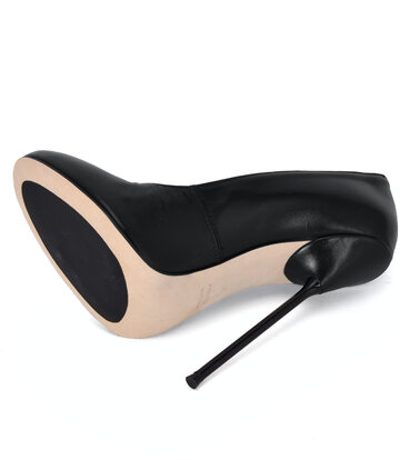 Sanctum Shoes Sanctum Shoes VALENTINA ZWART MAT GEITENLEER RONDE NEUS PUMPS