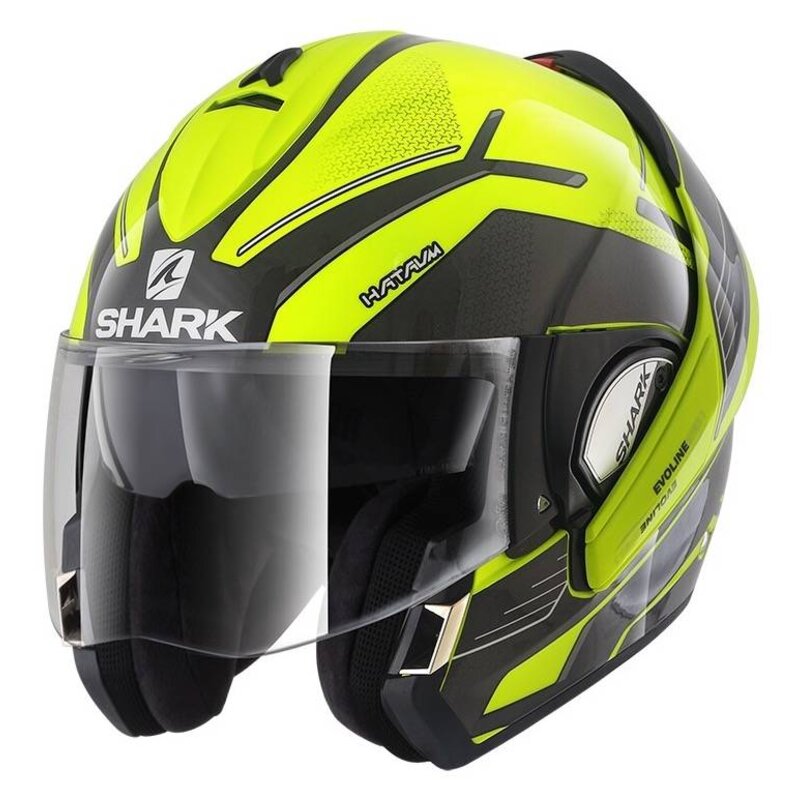 Evoline 3 Hataum Hi-Vis Motorhelm