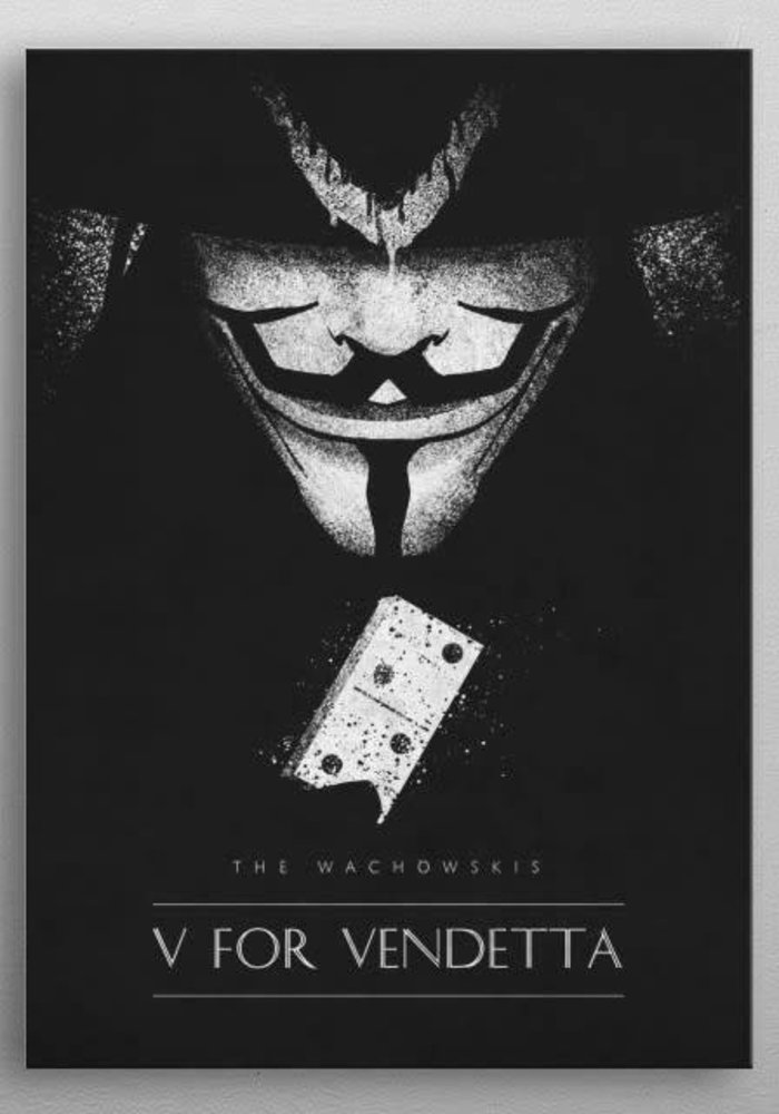 V For Vendetta By Retina Creative Metal Posters Displate The