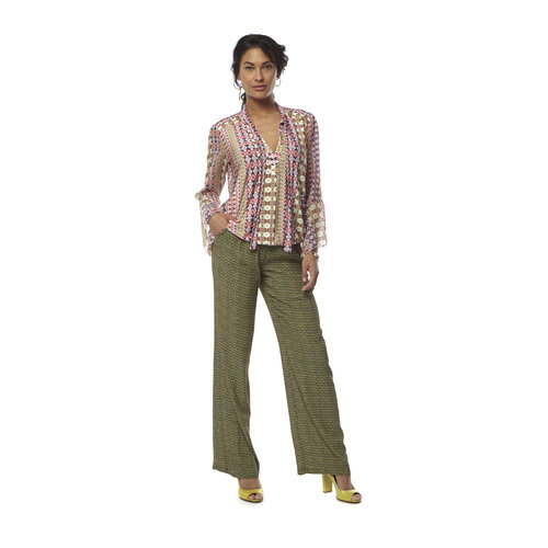 TESSA KOOPS PATSY LEAF YELLOW PANTS