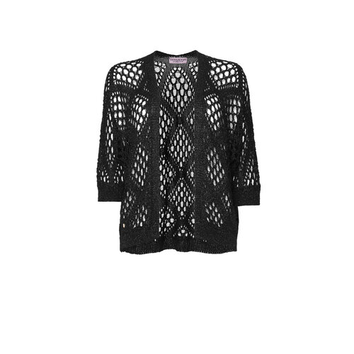 TESSA KOOPS RIMAS BLACK KNIT CARDIGAN