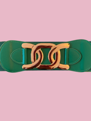 TESSA KOOPS BEAU STRETCH BELT GREEN