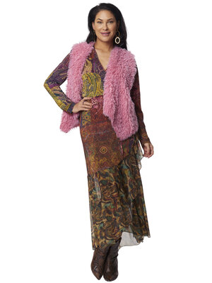 TESSA KOOPS FENNA PINK GILET TESSA KOOPS FENNA PINK GILET