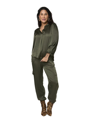 TESSA KOOPS JADE SATIN GREEN TOP TESSA KOOPS JADE SATIN GREEN TOP