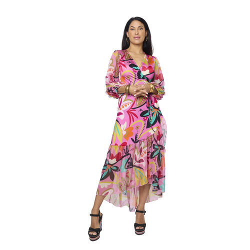 TESSA KOOPS LINDIANA PINK FIESTA JURK TESSA KOOPS LINDIANA PINK FIESTA JURK