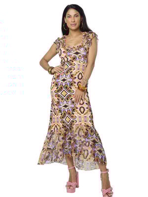 TESSA KOOPS VICKY RIU  NUDE DRESS