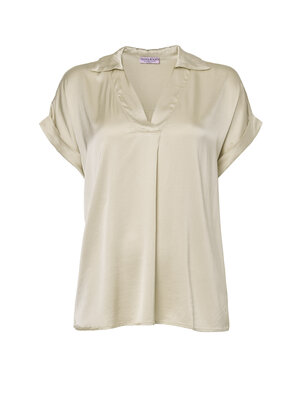 TESSA KOOPS PEPPA SATIN SAND TOP