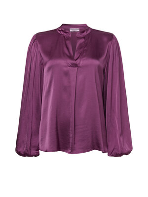 TESSA KOOPS JADE SATIN AUBERGINE TOP TESSA KOOPS JADE SATIN AUBERGINE TOP