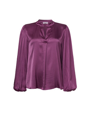 TESSA KOOPS JADE SATIN AUBERGINE TOP TESSA KOOPS JADE SATIN AUBERGINE TOP