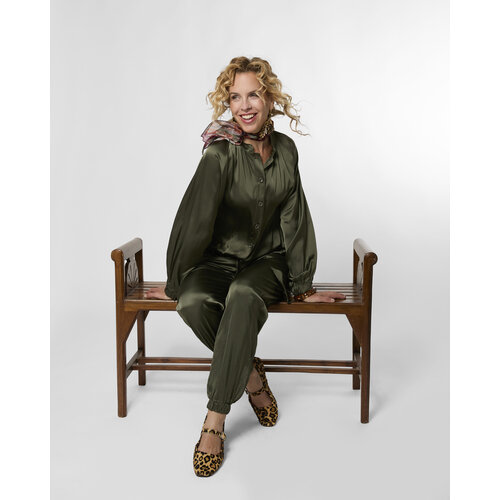 TESSA KOOPS BAMBI SATIN GREEN TOP TESSA KOOPS BAMBI SATIN GREEN TOP